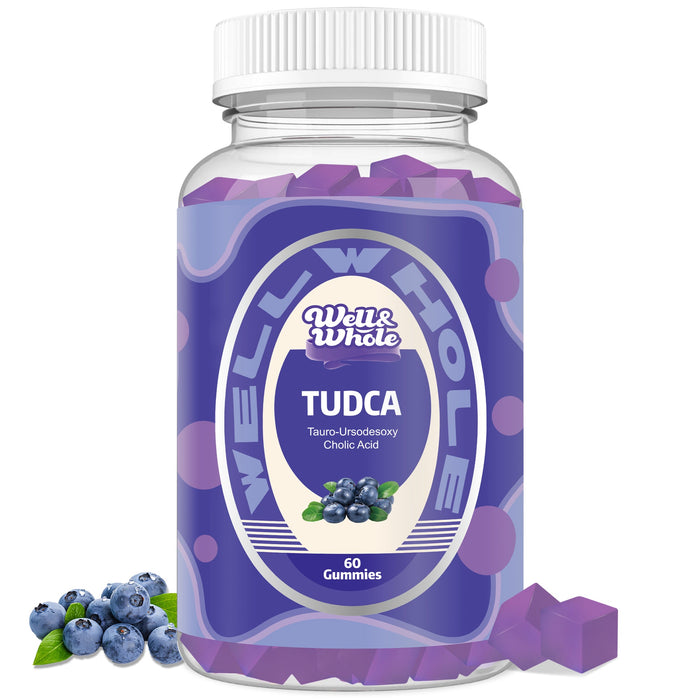 GetWellWhole TUDCA 1000mg gummies jar with milk thistle 500mg on the label
