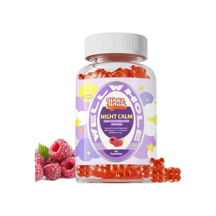 Magnesium Bisglycinate Gummies, Melatonin Free, 60 Ct | Glycine-Chelated with Apigenin & B6