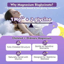 Melatonin free magnesium bisglycinate gummies on a nightstand beside a cup of tea