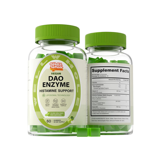 DAO Support Gummies with Pea Sprout & Quercetin | Plant-Based, 60 Count