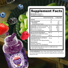 Mucuna pruriens gummies supplement facts panel showing 500mg per serving